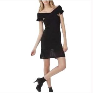 Zac Posen for Target black knit off shoulder dress with metallic thread size XL